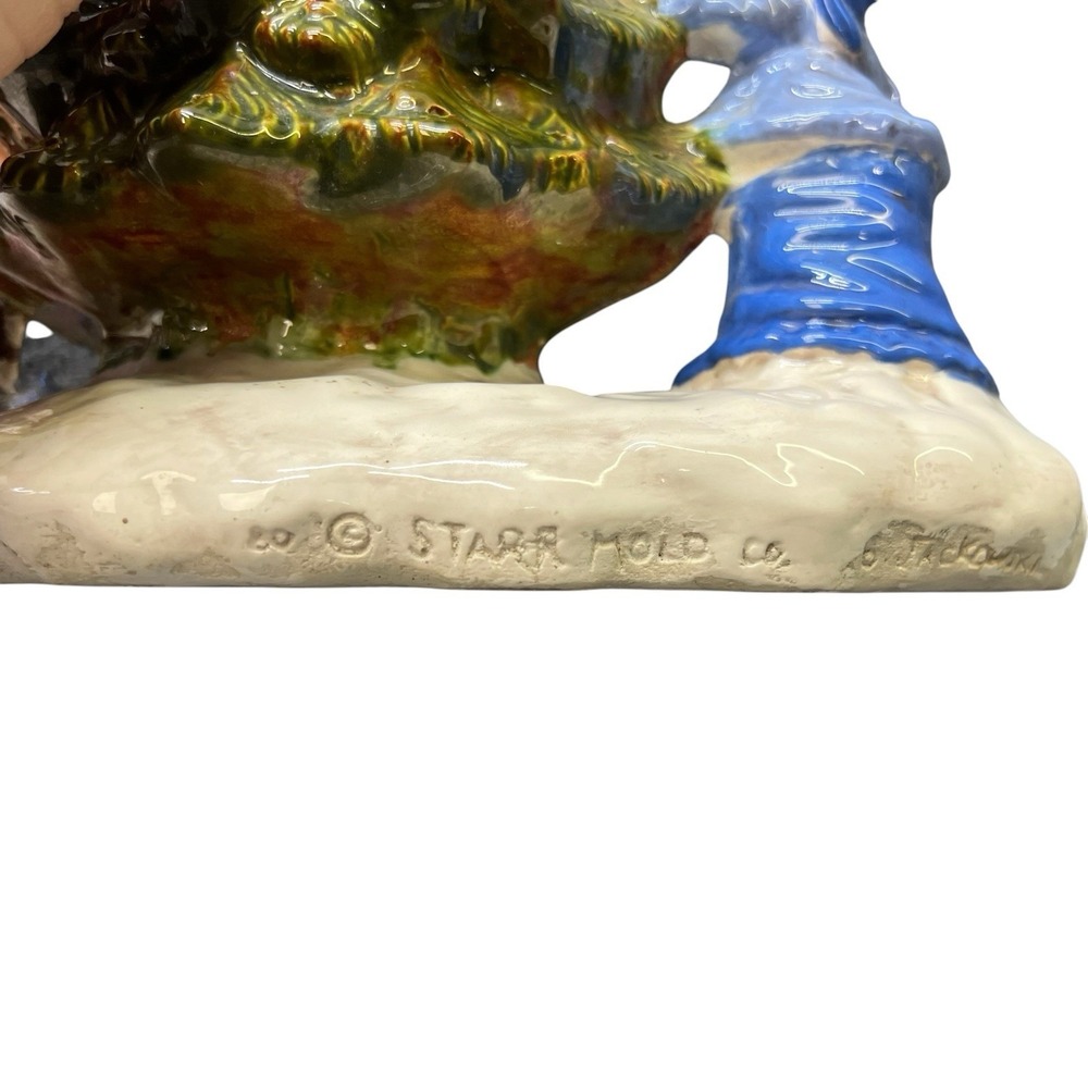 Vintage Starr Mold Ceramic Christmas Tree Kids Decorating Light Up Figurine 14x9 - Picture 7 of 10